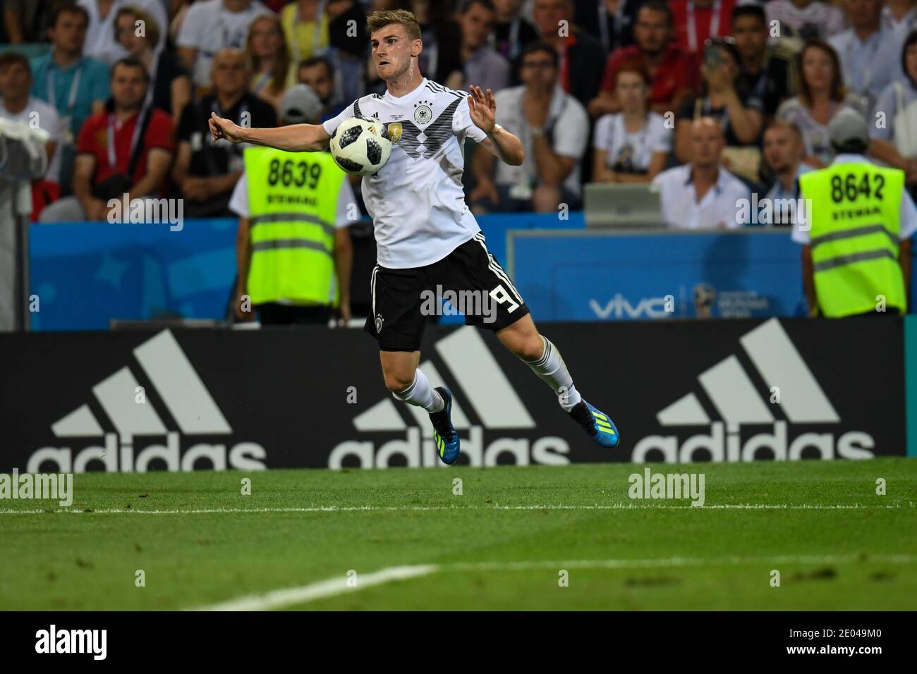 SOCHI, RUSSIA-23 JUNE 2018 Timo Werner of Germany during the Russia 2018 World Cup Group F football match between Germany and Sweden Stock Photo