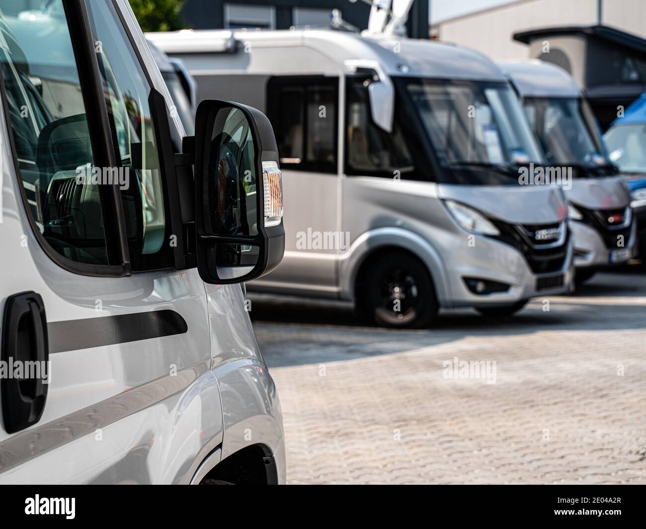 Camping Motorhomes. Recreational Vehicles Selling. Caravaning Industry