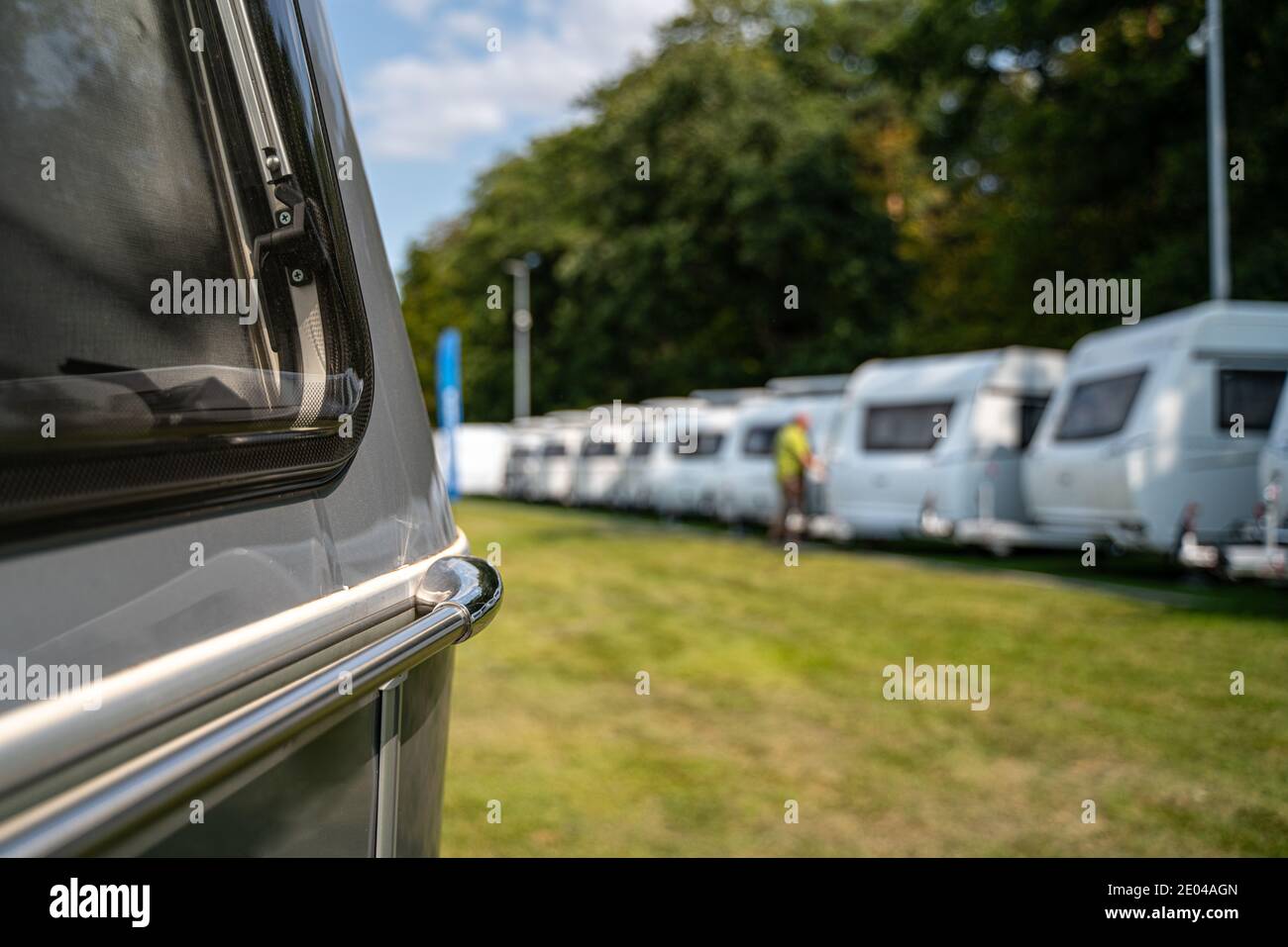 Camping Motorhomes. Recreational Vehicles Selling. Caravaning Industry