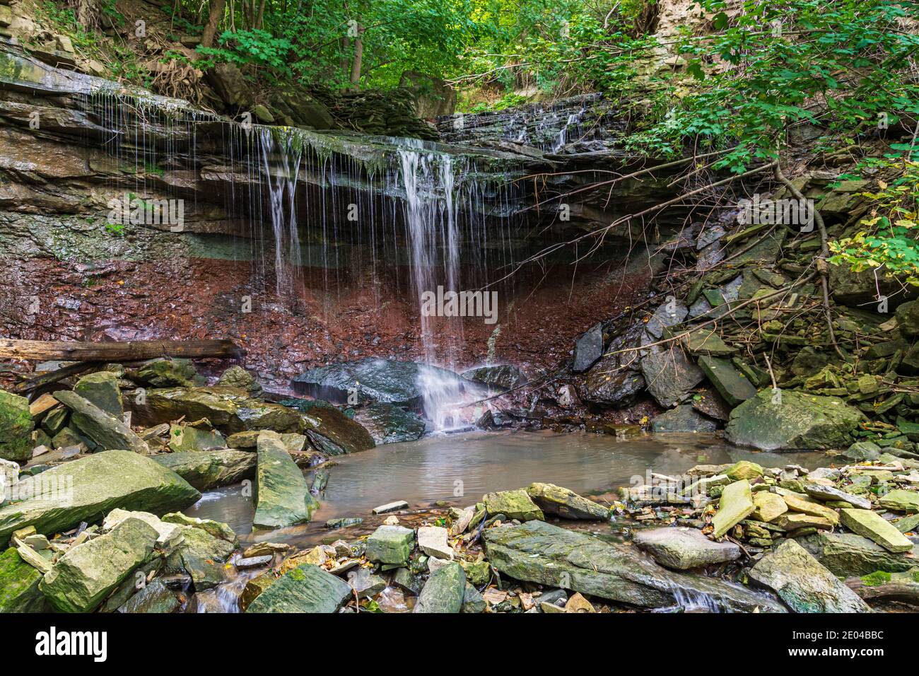 West Cliff Falls Niagara Escarpment Hamilton Ontario Canada Stock Photo ...