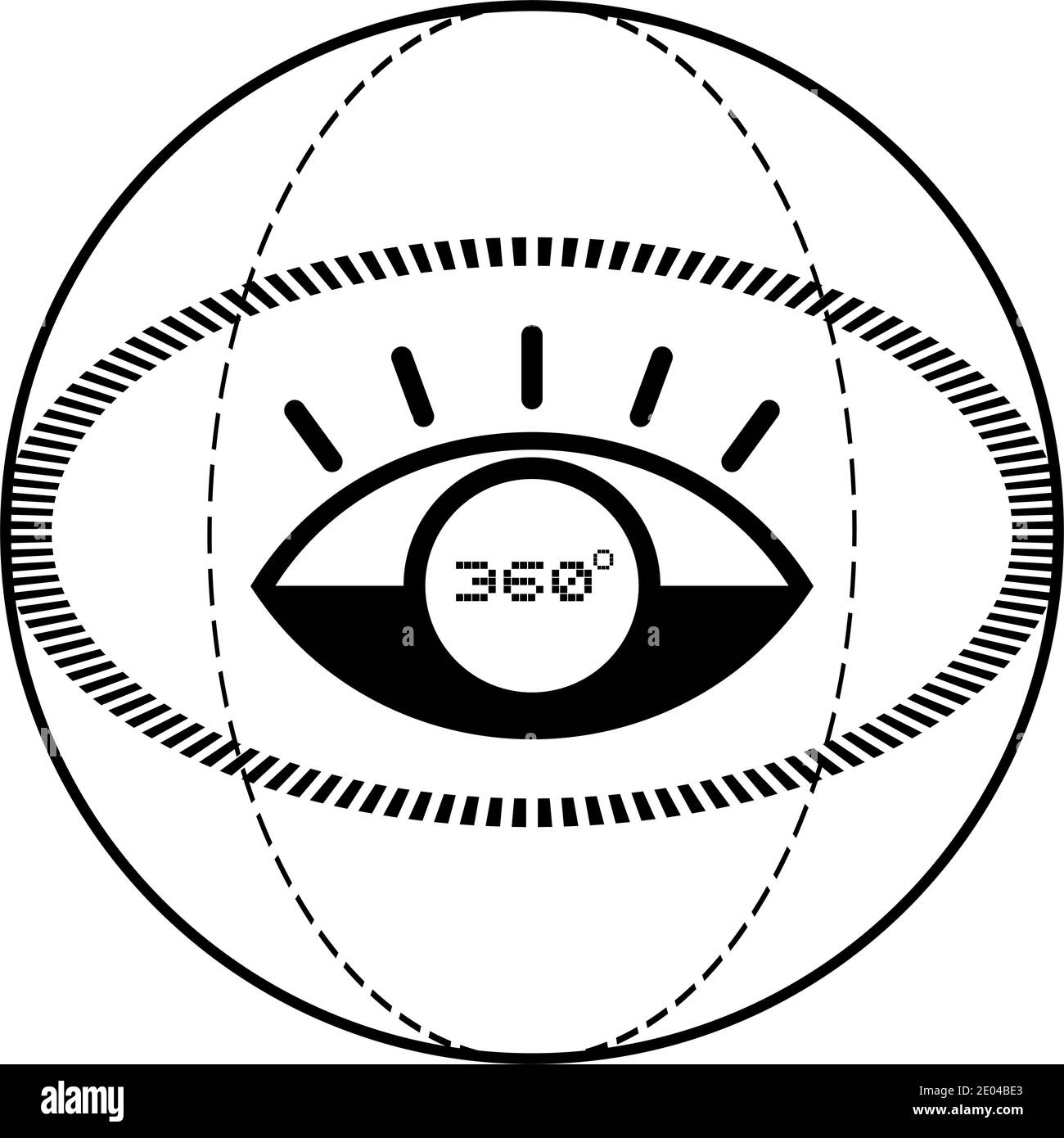 360 degress symbol Stock Vector