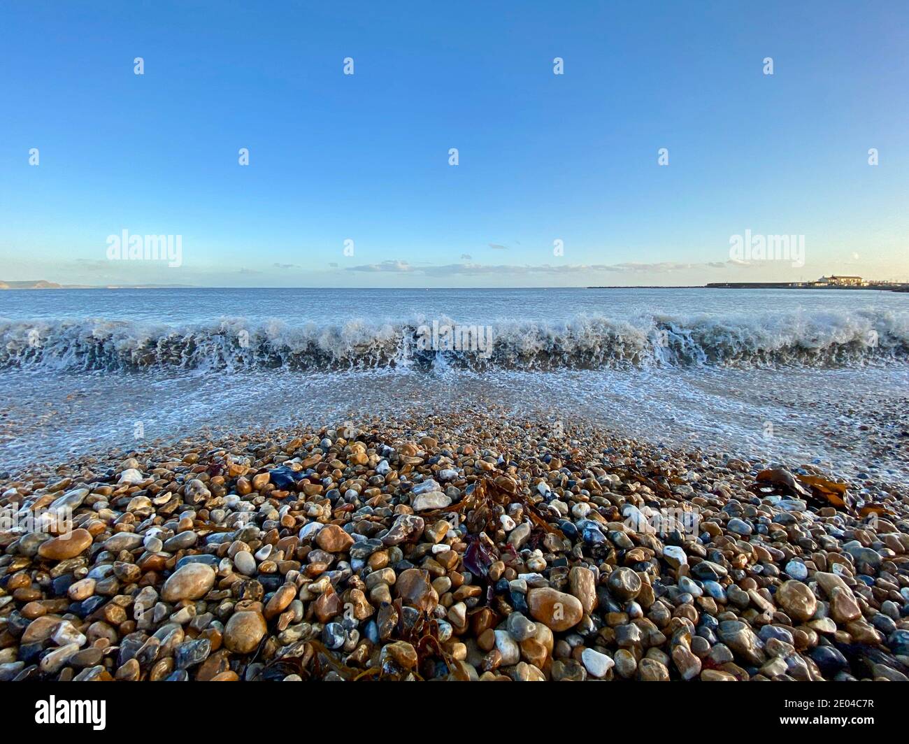 The beach at Lyme Regis Stock Photo