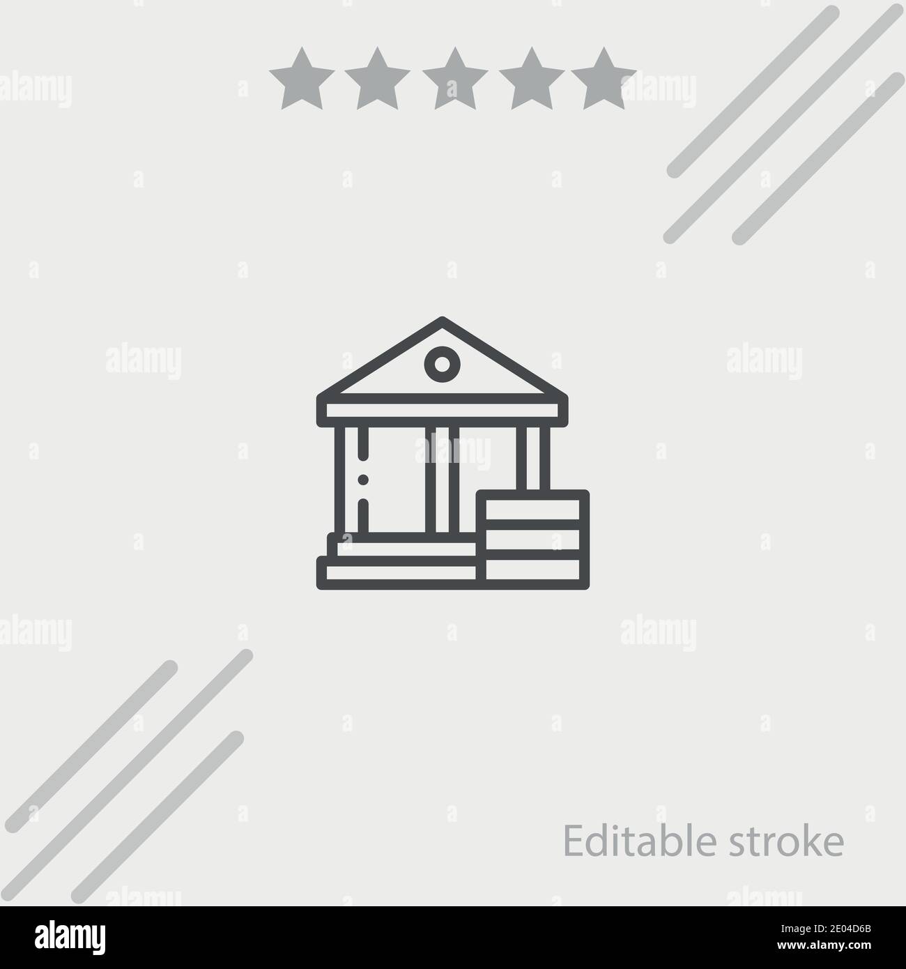 bank vector icon modern simple vector illustration Stock Vector Image ...