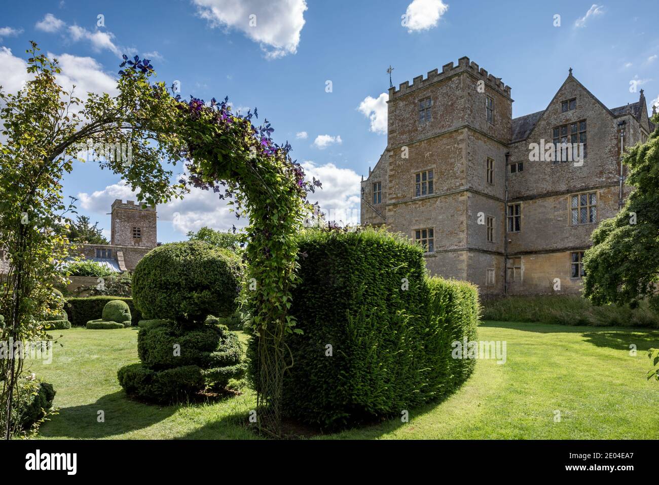 Chastleton House is a Jacobean country house situated at Chastleton near Moreton-in-Marsh, Oxfordshire. Stock Photo