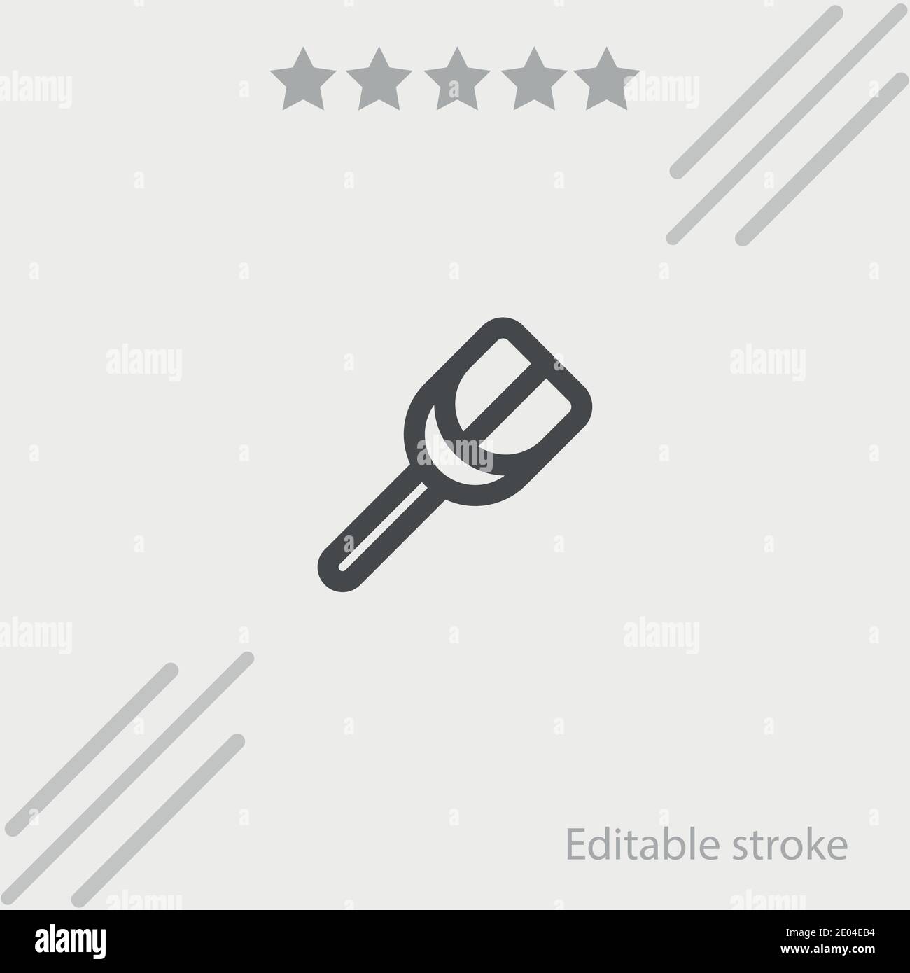 slotted turner outline vector icon modern simple vector illustration Stock Vector