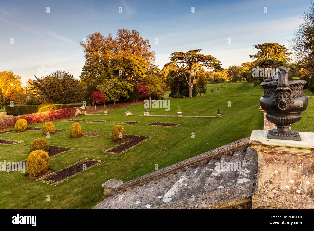The gardens of Kingston Lacy, a country house and estate near Wimborne Minster, Dorset. Stock Photo