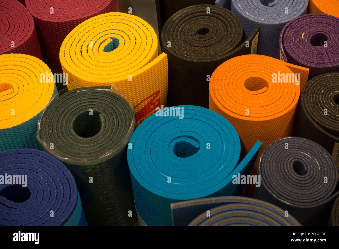 Yoga mats for sale NYC Stock Photo Alamy