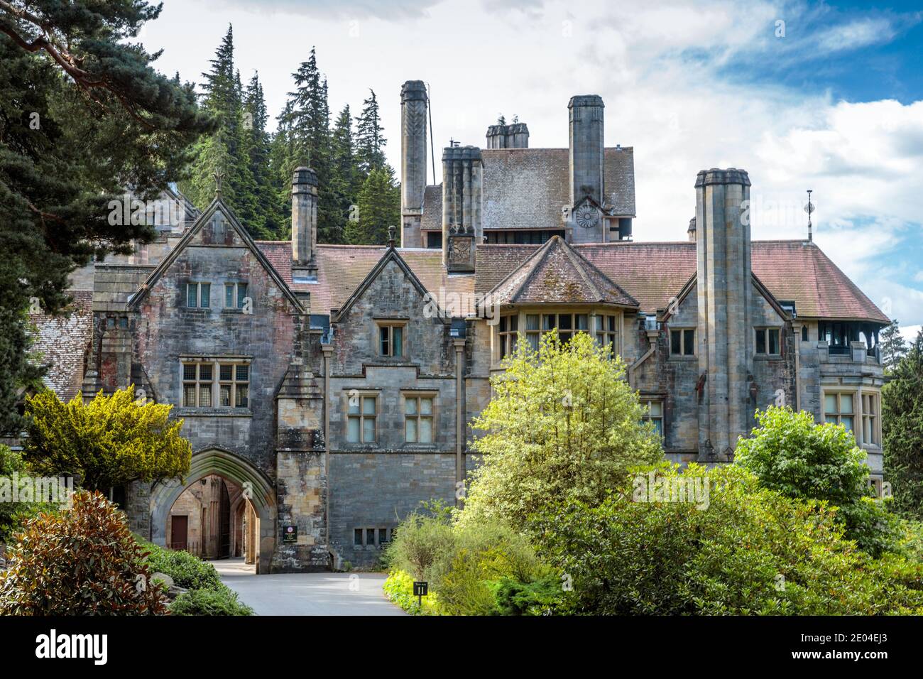 Cragside, a Victorian country house near Rothbury in Northumberland Stock Photo