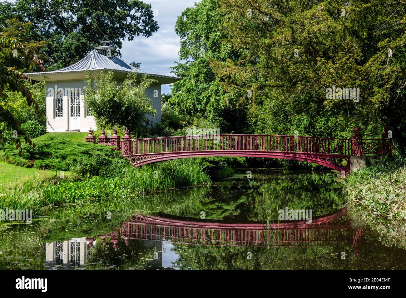 The Chinese House, located in the grounds of the Shugborough Estate, near to Stafford, Staffordshire, England, UK Stock Photo