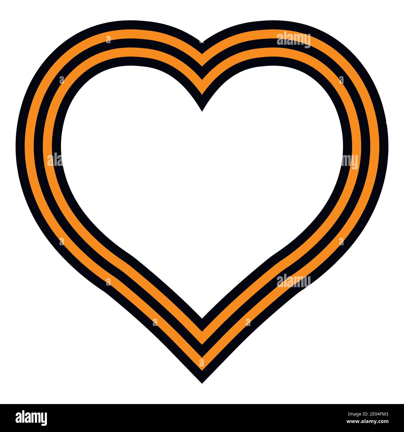 heart of St. George, guard ribbons, vector for may 9 victory day Stock Vector