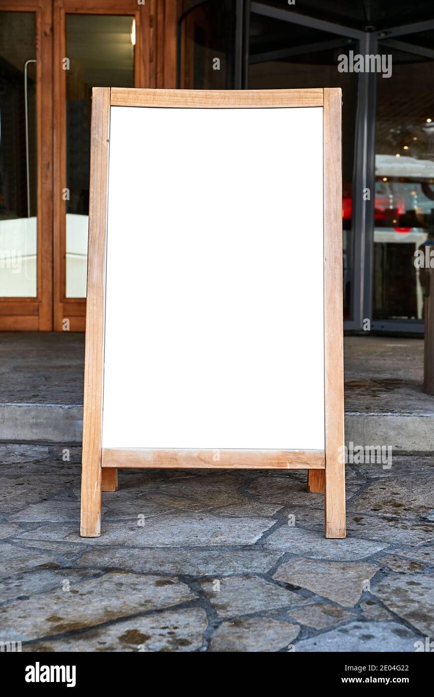 Restaurant menu board with no text Stock Photo - Alamy