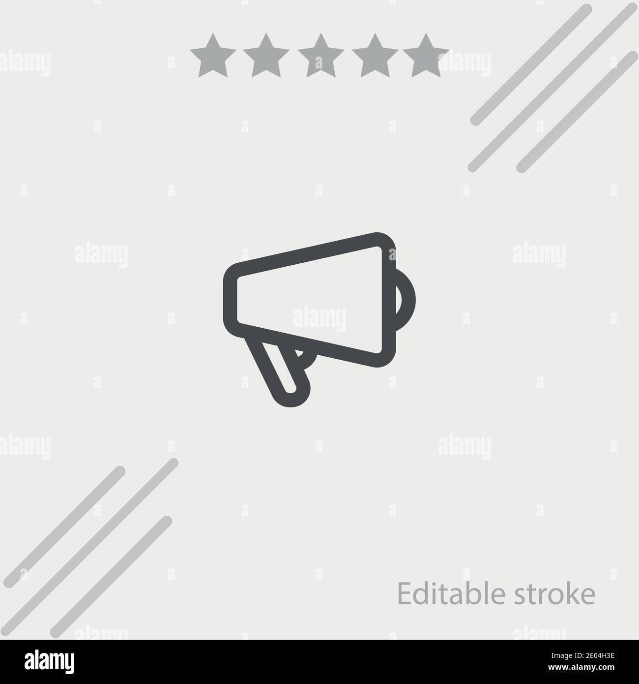 speaker outline vector icon modern simple vector illustration Stock