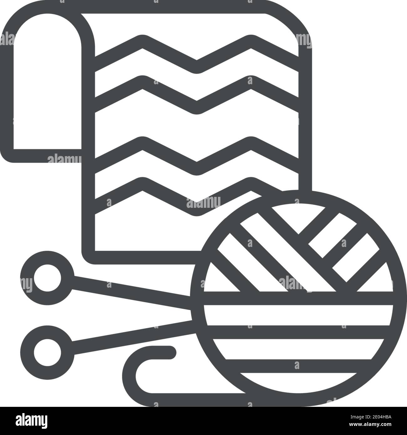 Knit icon set knitting Black and White Stock Photos & Images - Alamy