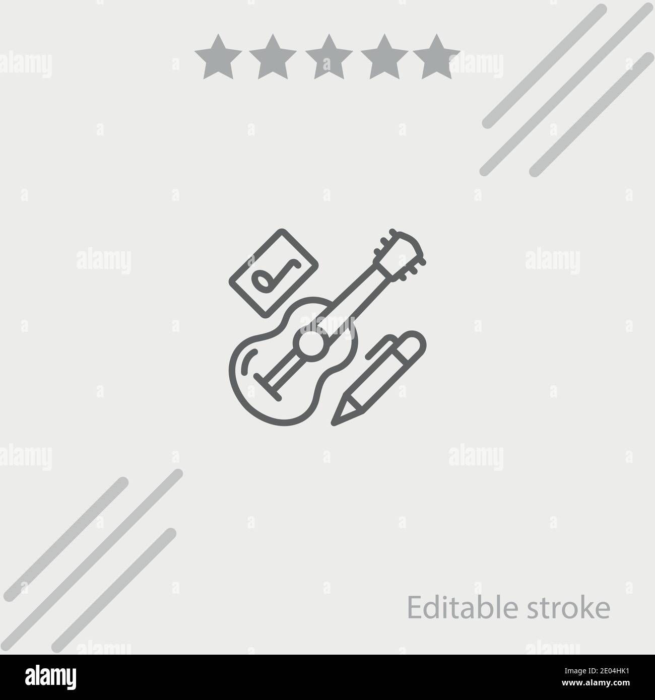 songwriter vector icon modern simple vector illustration Stock Vector