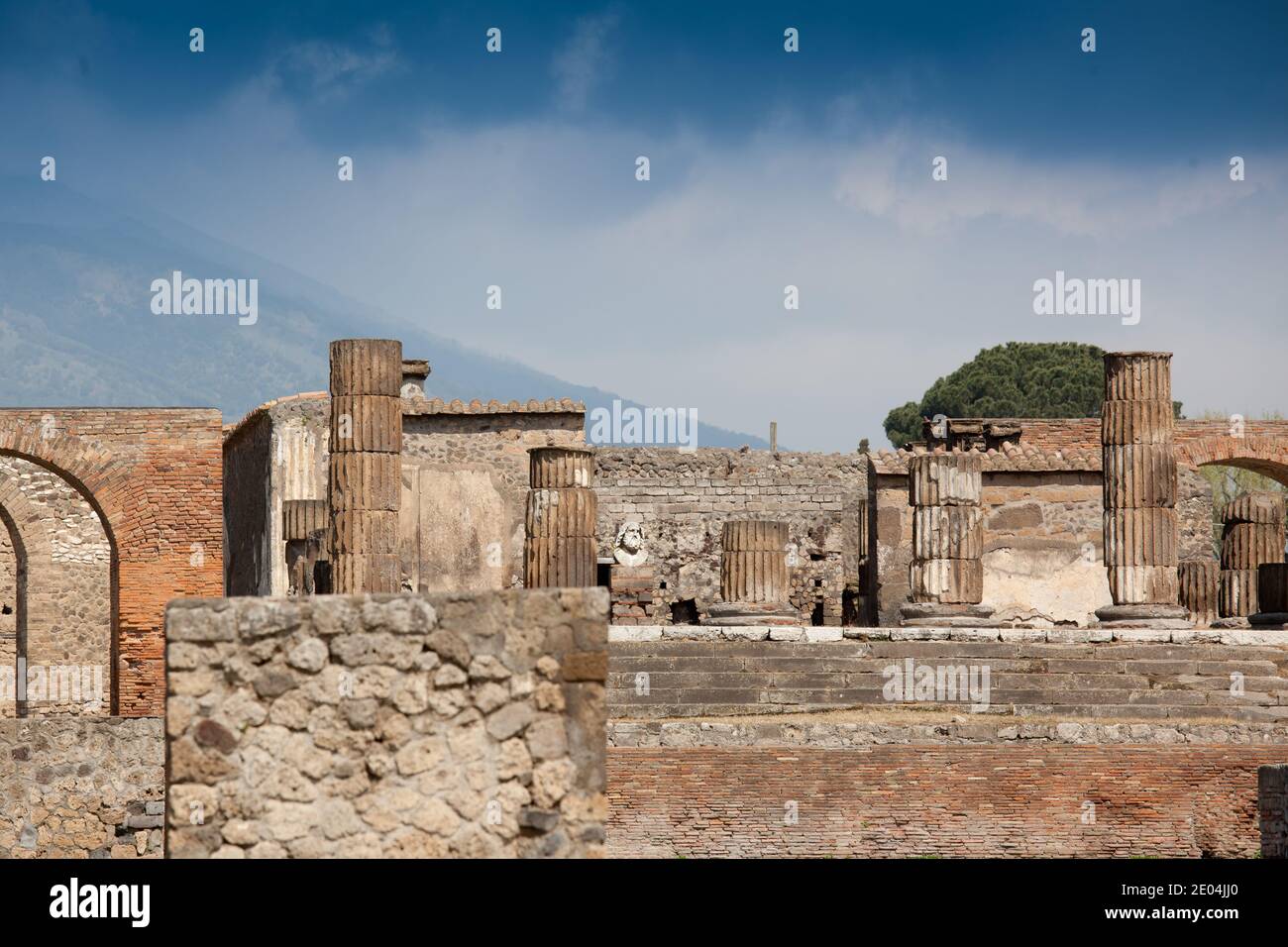 Ruins in Pompei Stock Photo