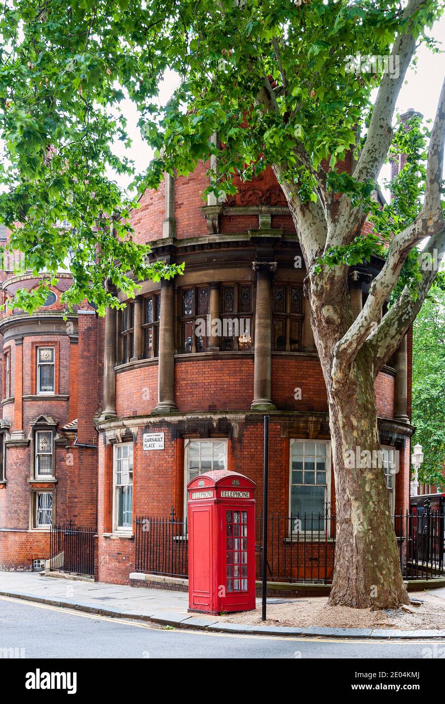 Telephone Box, London, England. Stock Photo