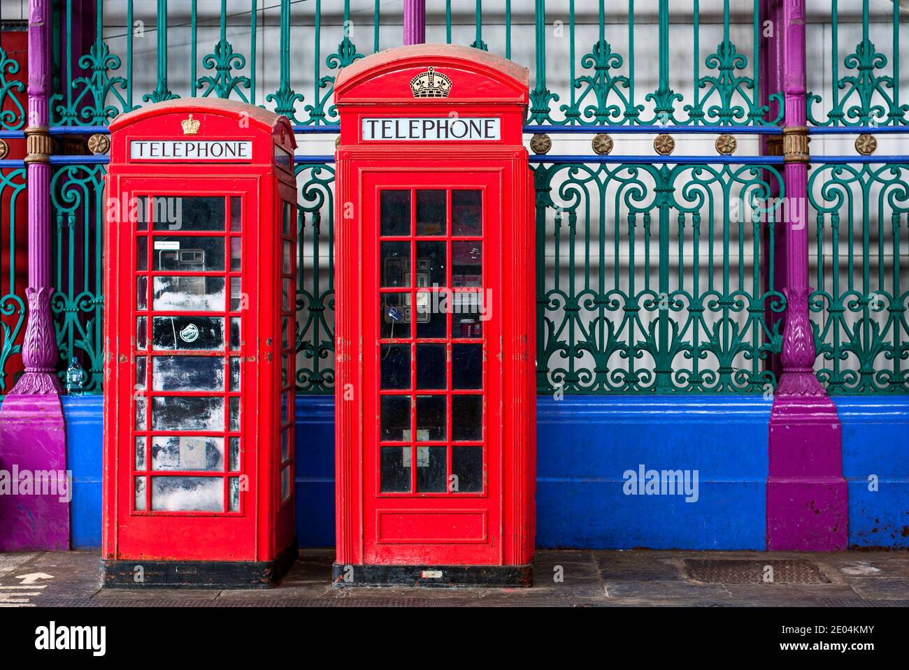 London Telephone Box Stock Photo