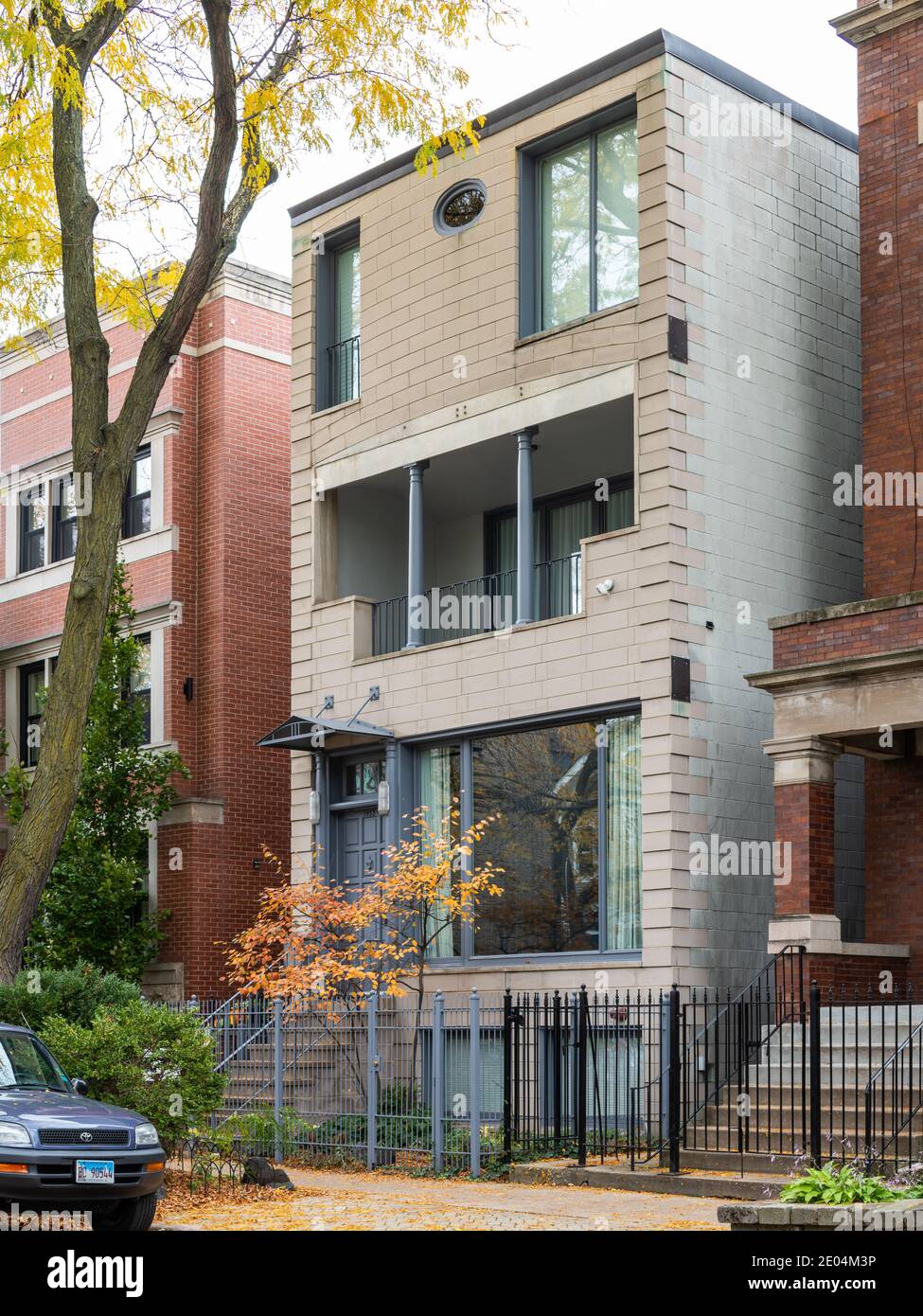 Post-Modern residential building in Lincoln Park Stock Photo
