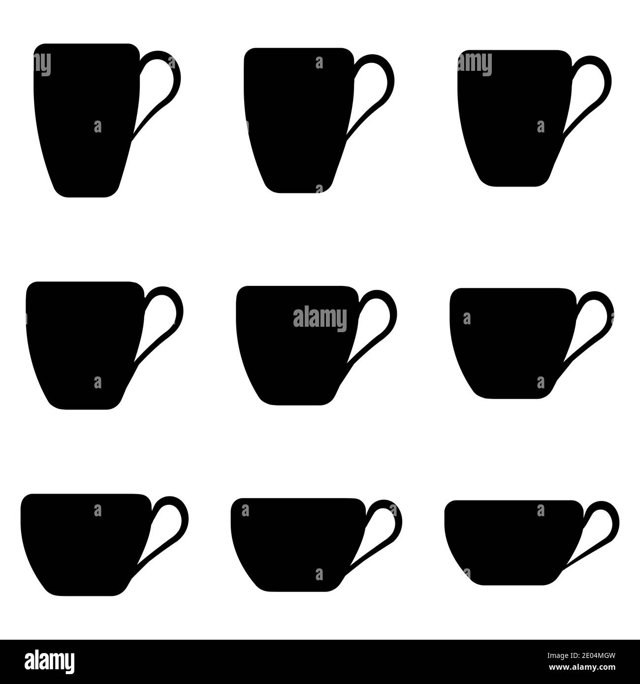 Tea Cup Shape Set Of Tea Cups Of Classic Shape Stock Vector Image six-different-types-of-tea-prepared-in-the-cups-stock-image-image-of
