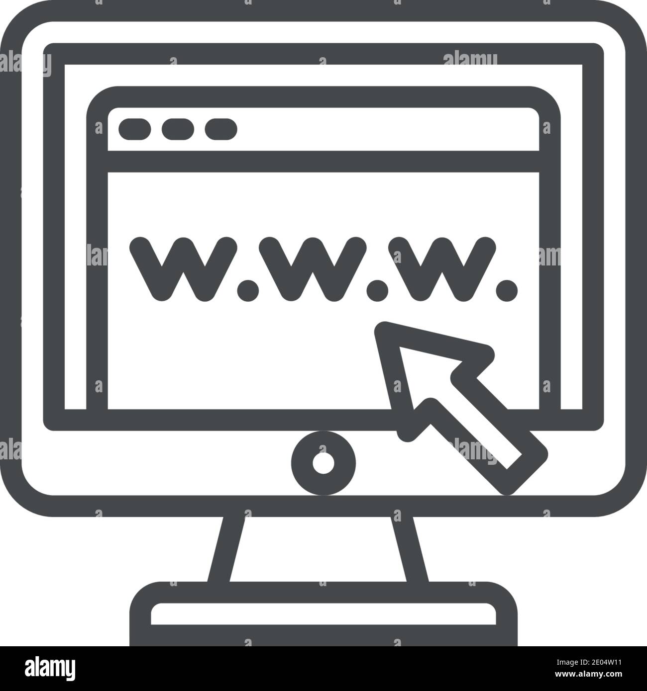 website vector icon modern simple vector illustration Stock Vector ...