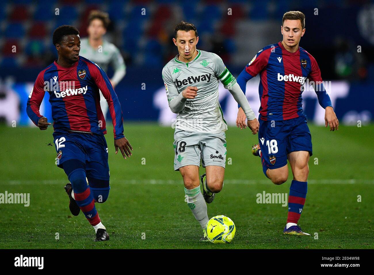 VALENCIA, SPAIN - DECEMBER 29: Mickael Malsa of Levante, Andres ...