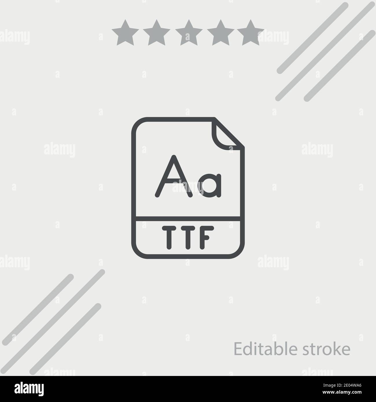 ttf vector icon modern simple vector illustration Stock Vector Image