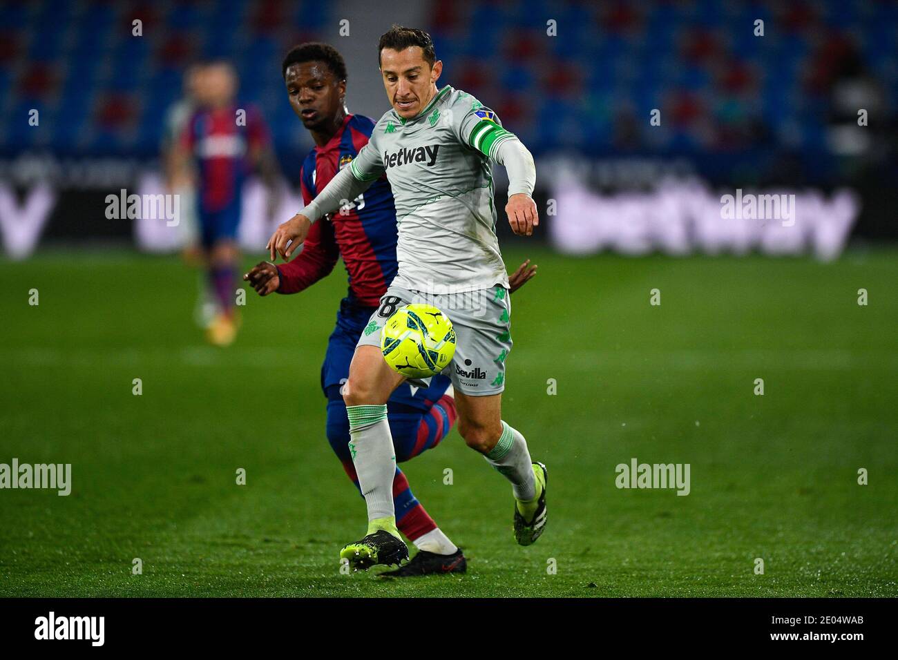 VALENCIA, SPAIN - DECEMBER 29: Mickael Malsa of Levante, Andres ...