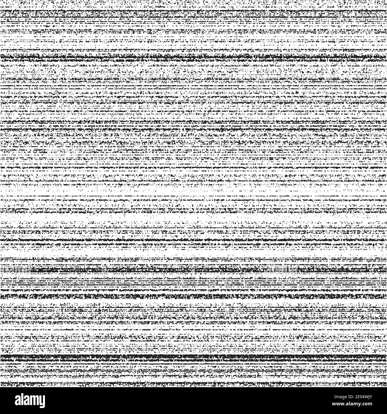 Noise seamless texture horizontal noise band video signal, vector monochrome texture error 404 abstract grunge effect Stock Vector
