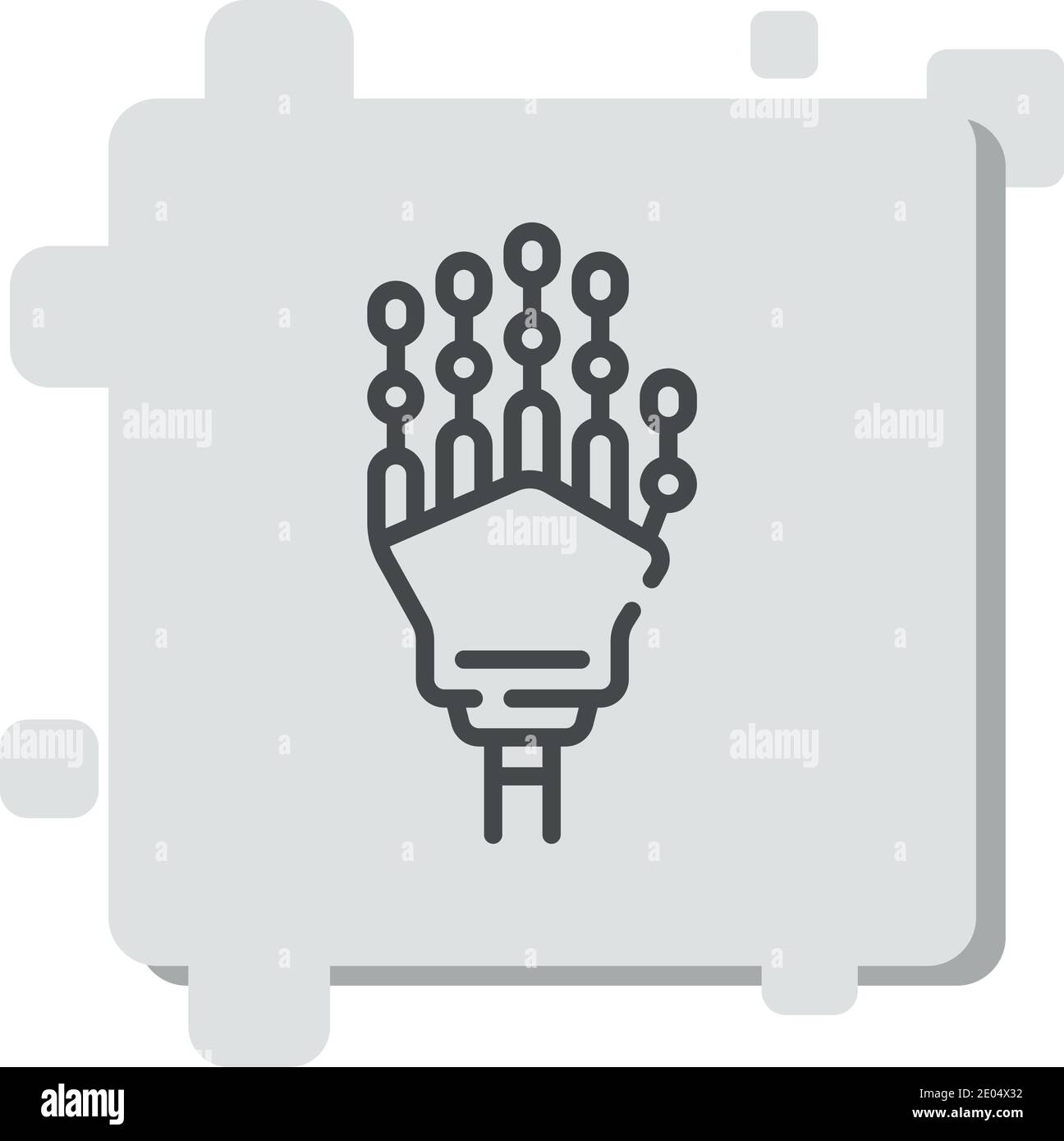 mechanical arm vector icon modern simple vector illustration Stock ...