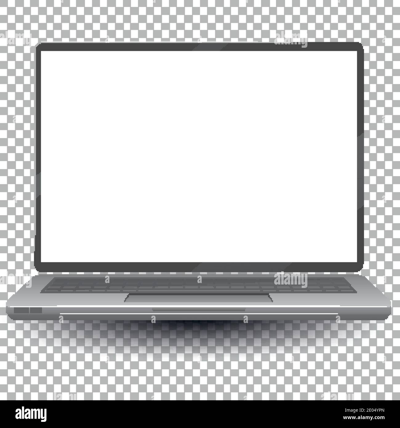Laptop or computer on transparent background illustration Stock Vector ...
