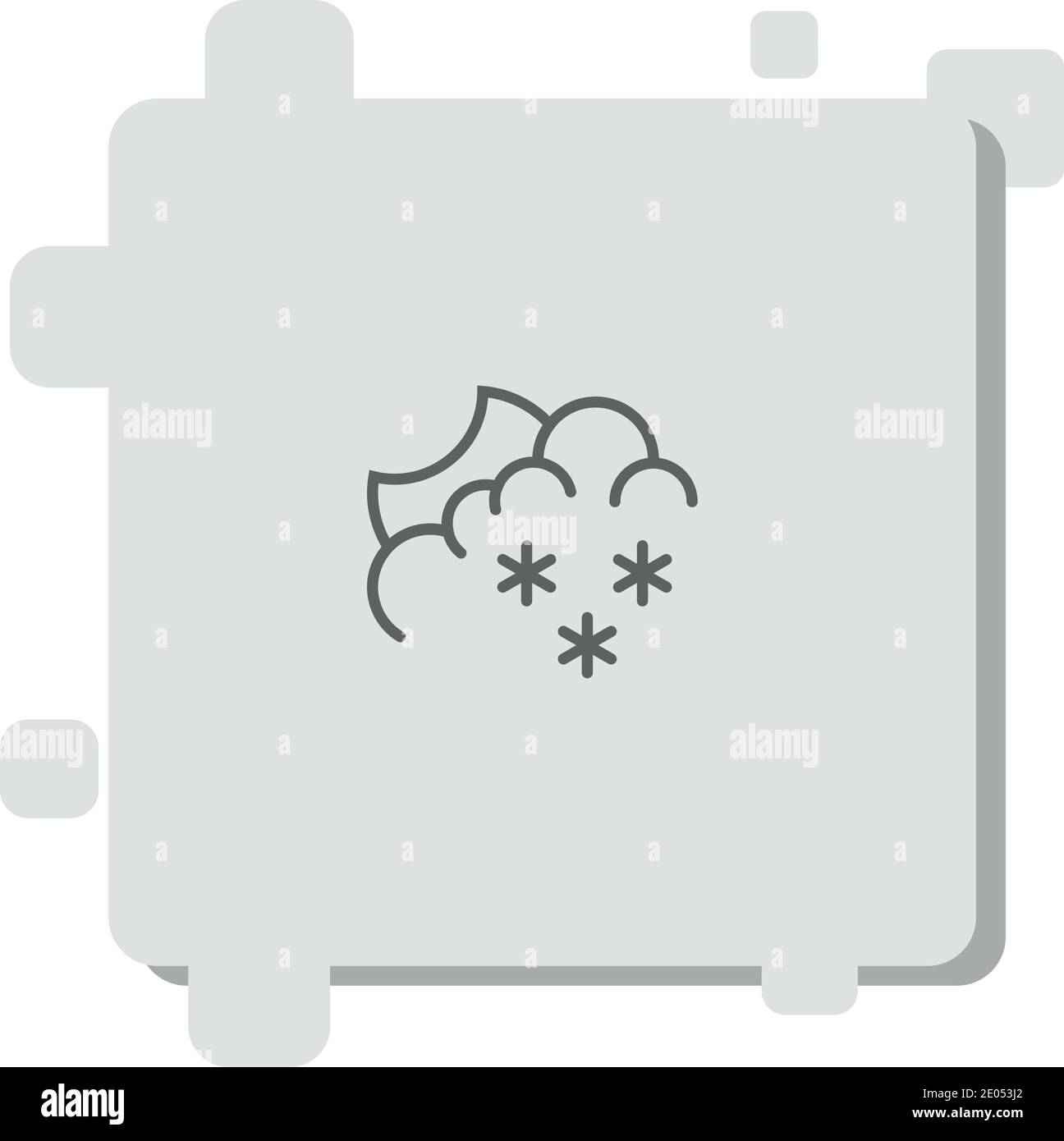 snow vector icon modern simple vector illustration Stock Vector Image ...