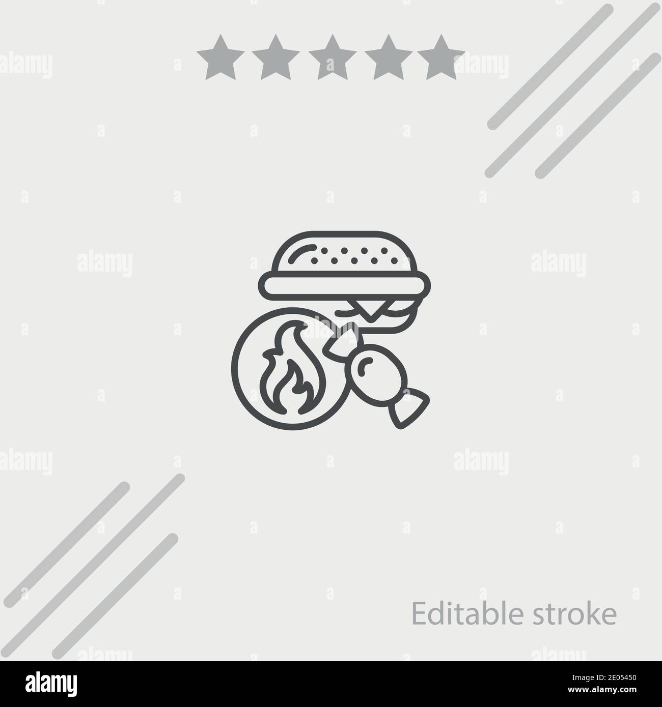 fast food vector icon modern simple vector illustration Stock Vector ...