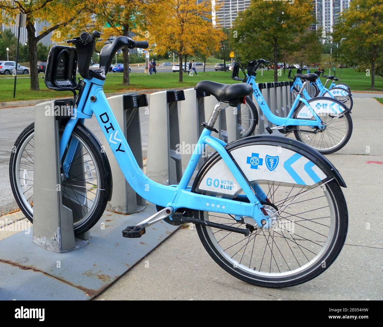 Chicago divvy public bikes hires stock photography and images Alamy