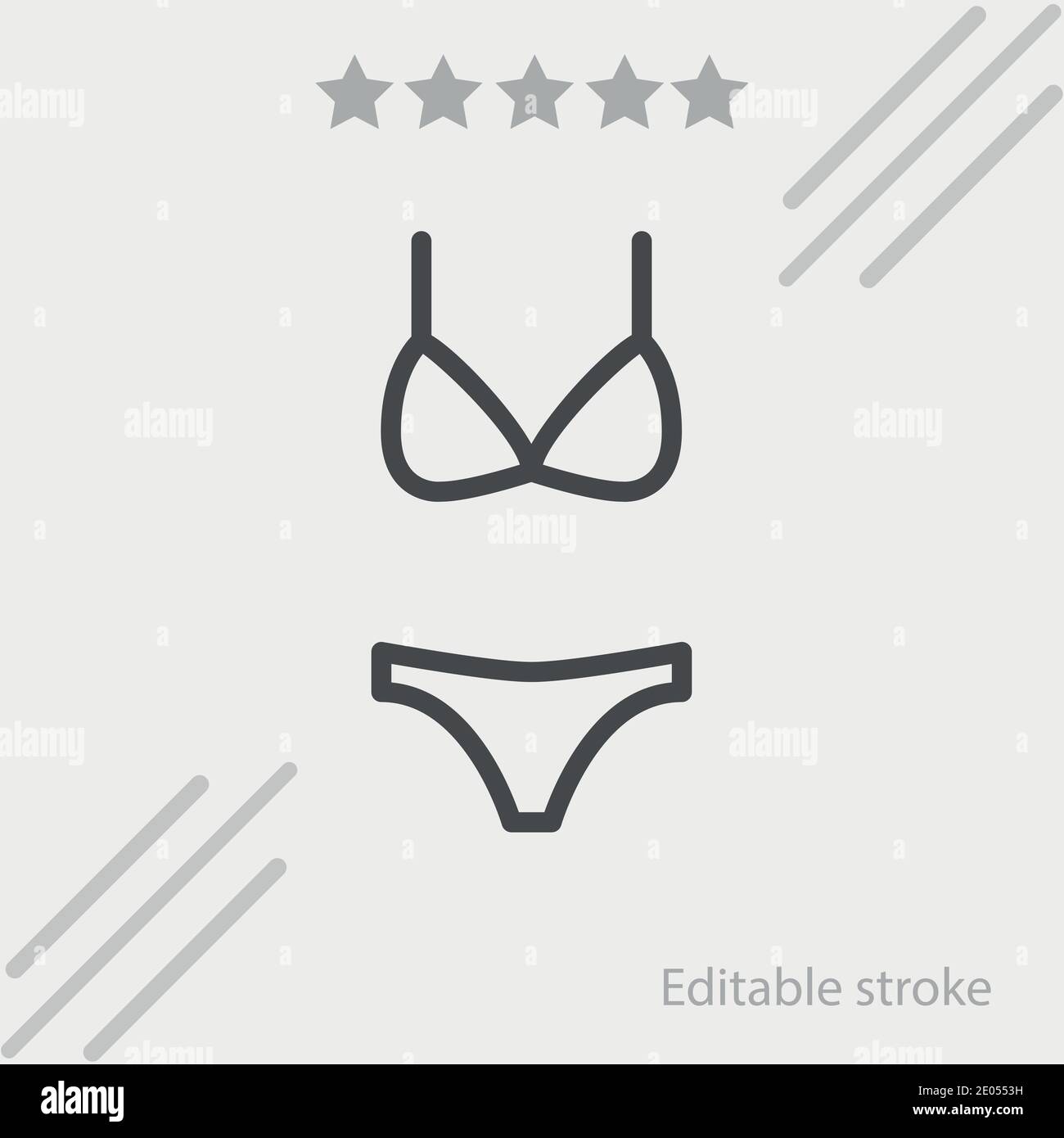 bikini vector icon modern simple vector illustration Stock Vector Image &  Art - Alamy