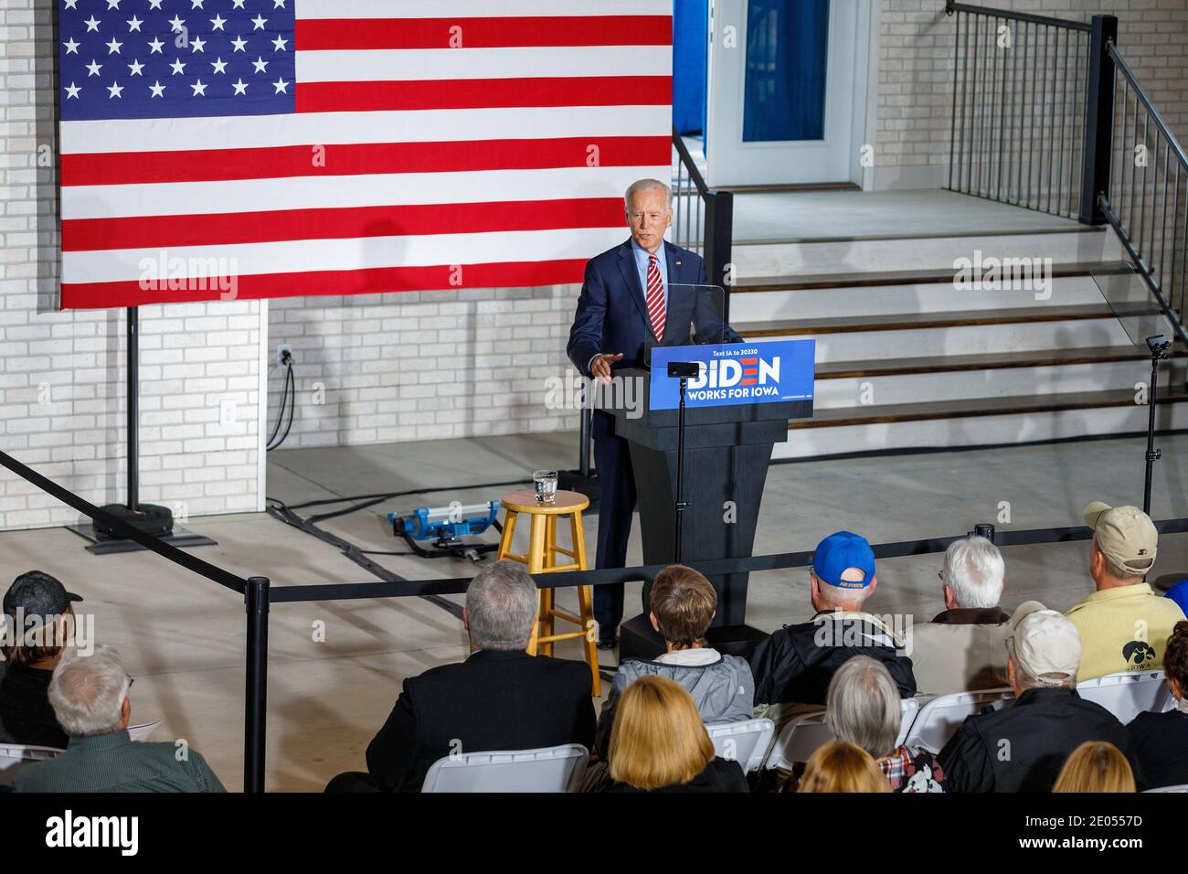 Former Vice President Joe Biden holding a presidential campaign rally ...