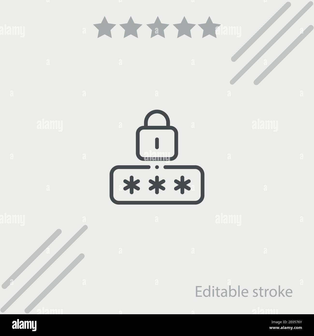 pin code vector icon modern simple vector illustration Stock Vector