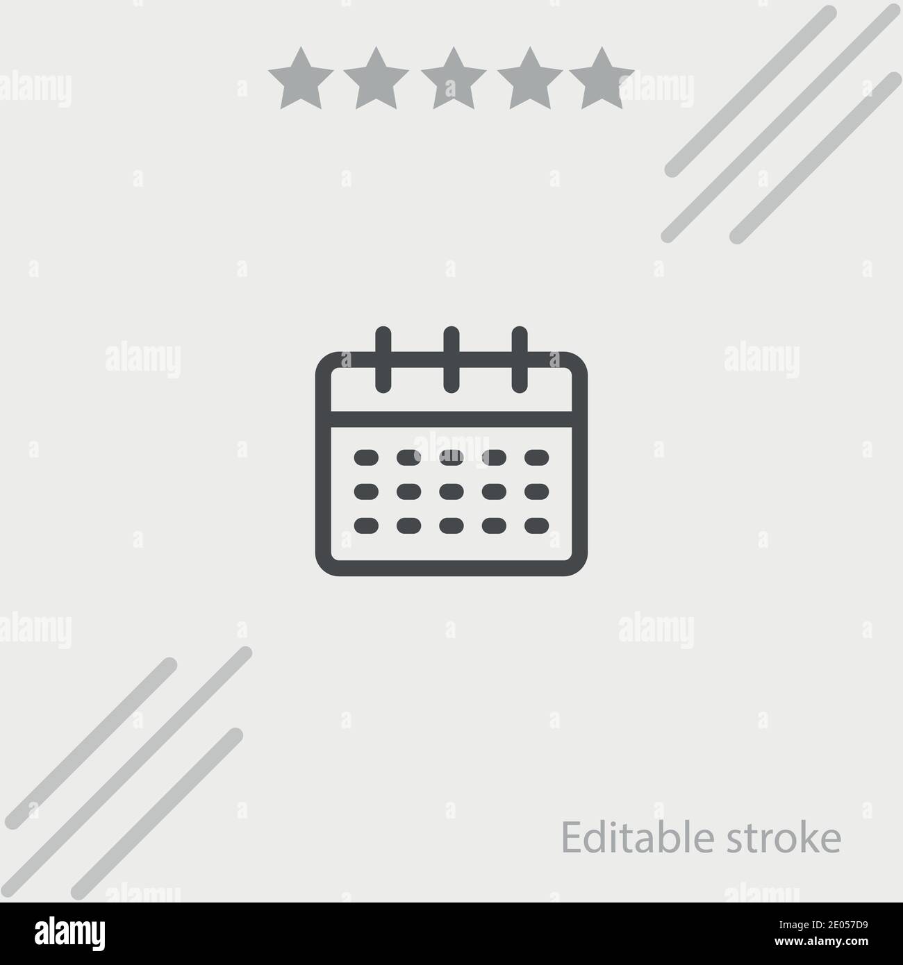calendar vector icon modern simple vector illustration Stock Vector ...