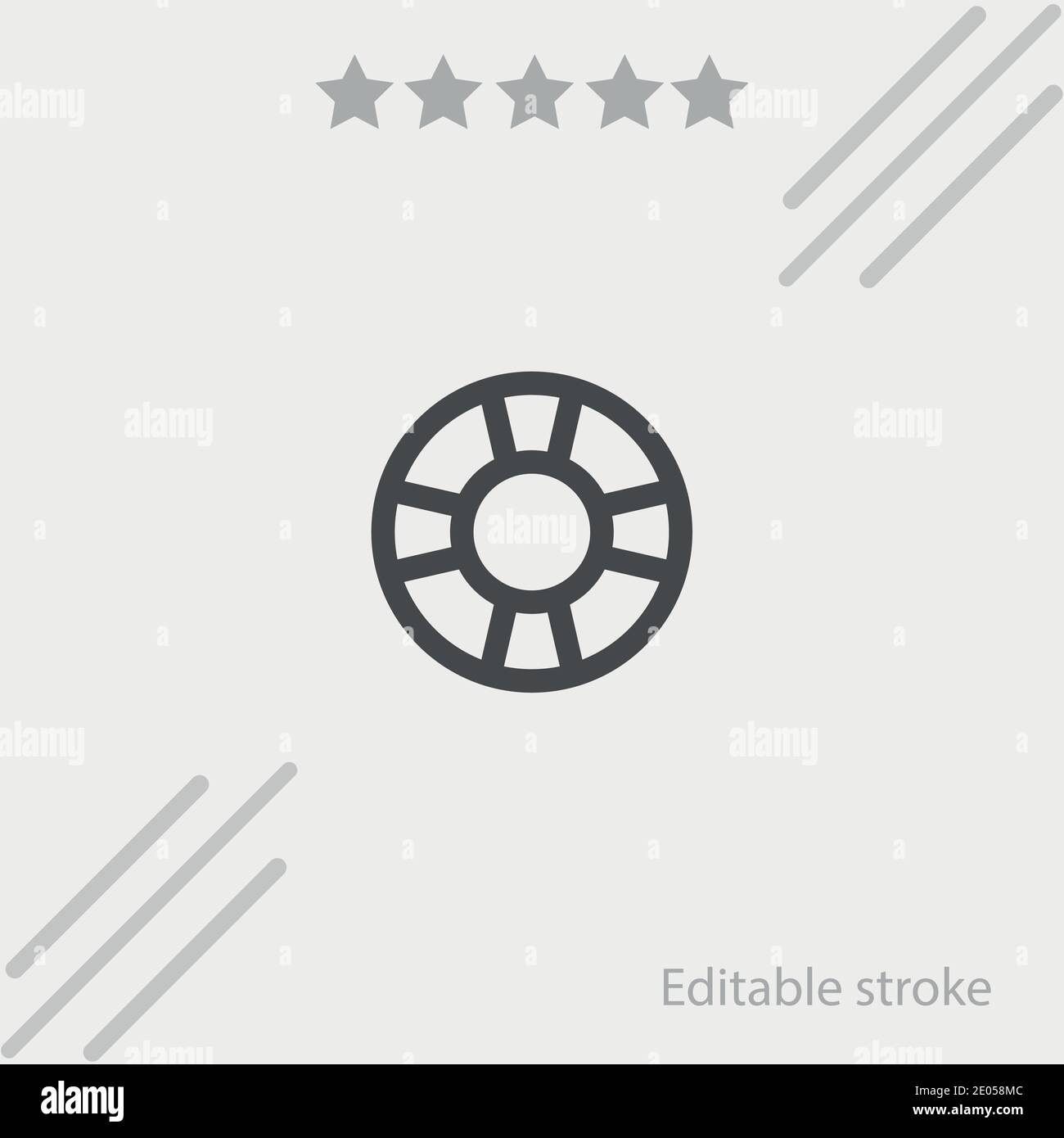 lifesaver outline vector icon modern simple vector illustration Stock ...