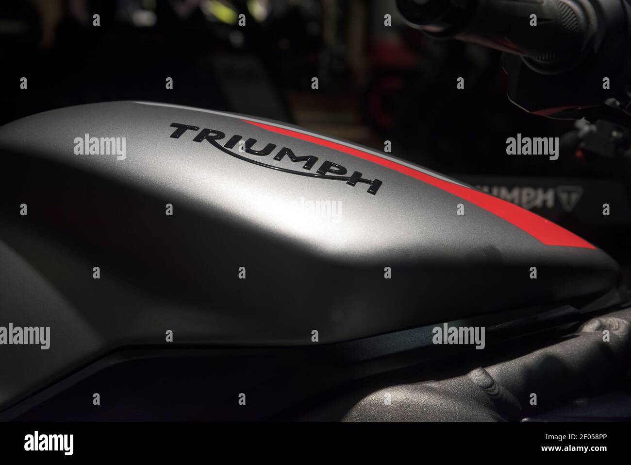 Exotic motorcycle shop, Triumph, Hong Kong, China Stock Photo Alamy