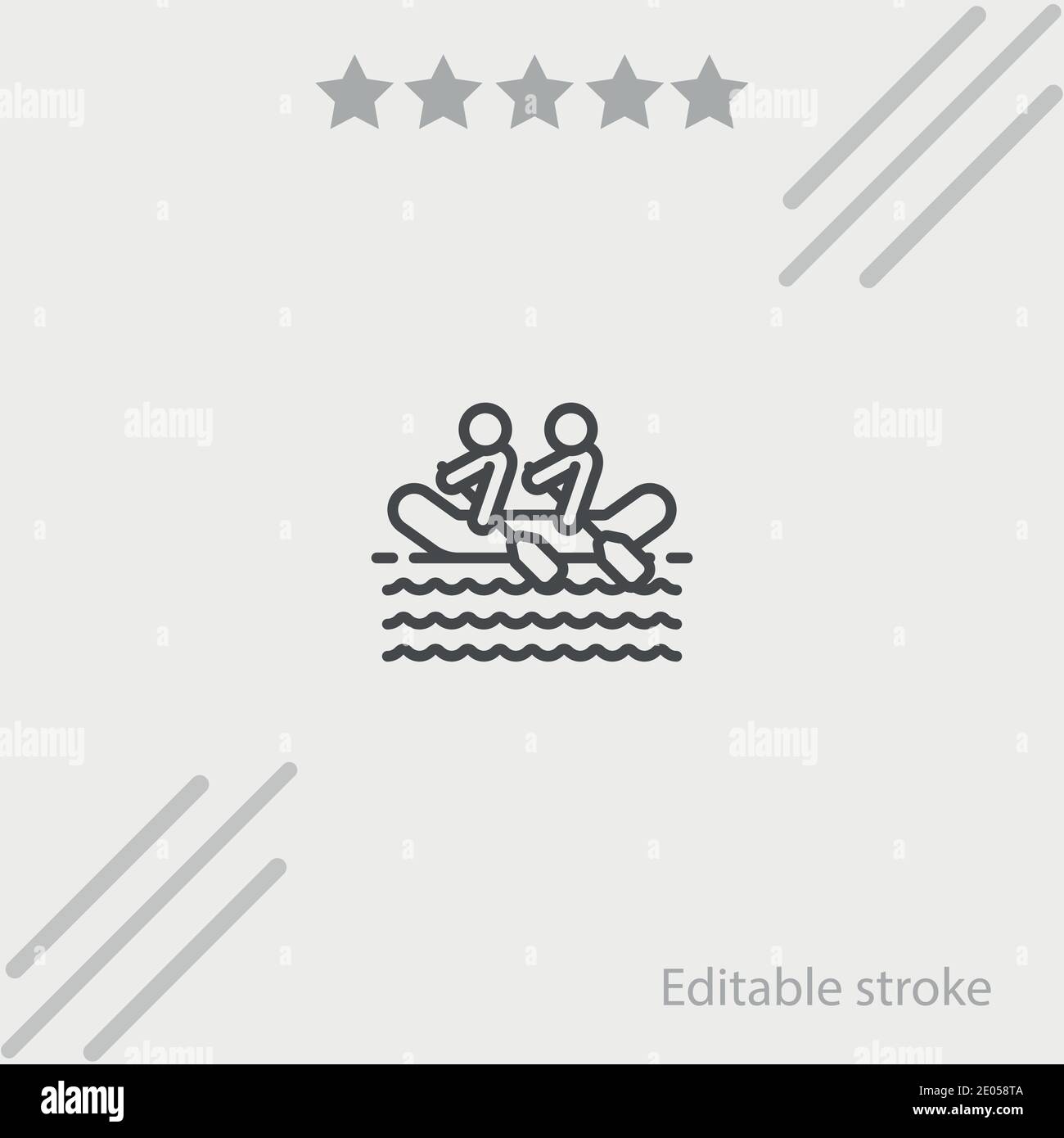 rafting vector icon modern simple vector illustration Stock Vector ...