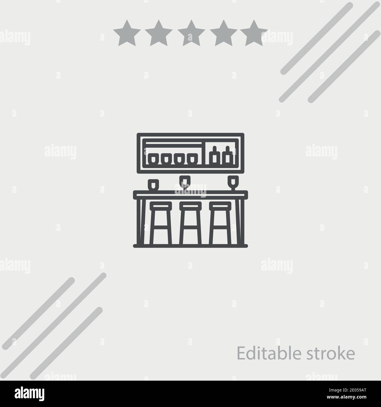 bar vector icon modern simple vector illustration Stock Vector Image ...