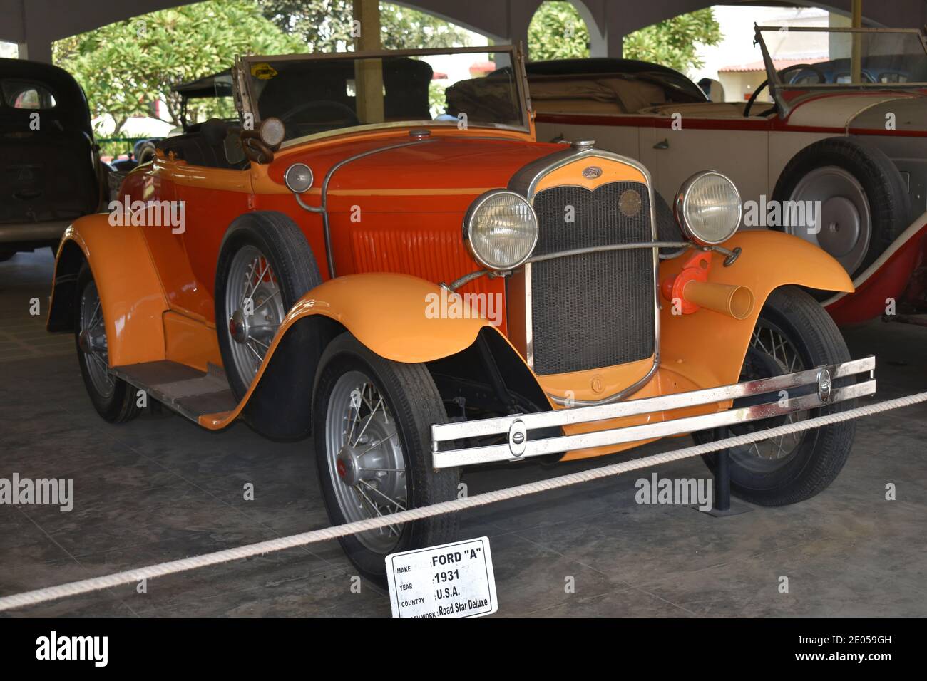 16 Nov 2020, Auto World Vintage Car Museum. Ahmedabad, Gujarat, India. FORD 'A' YEAR 1931, USA Road Star Deluxe Stock Photo