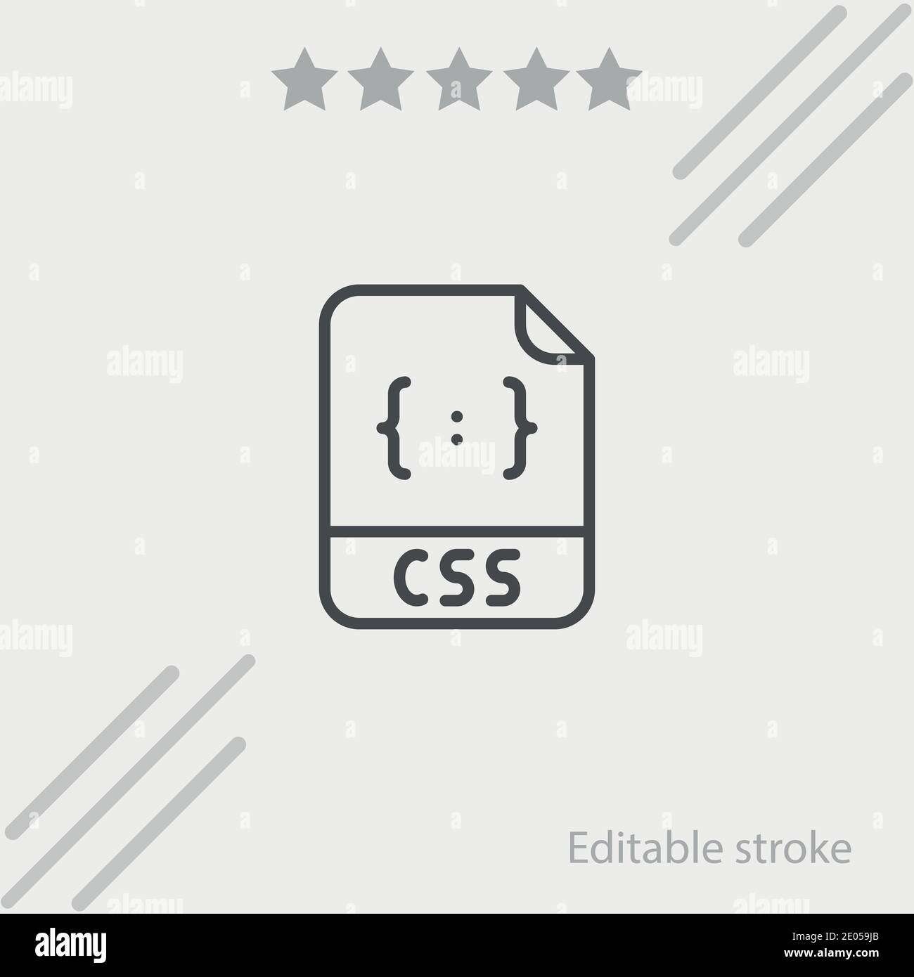 css vector icon modern simple vector illustration Stock Vector Image ...