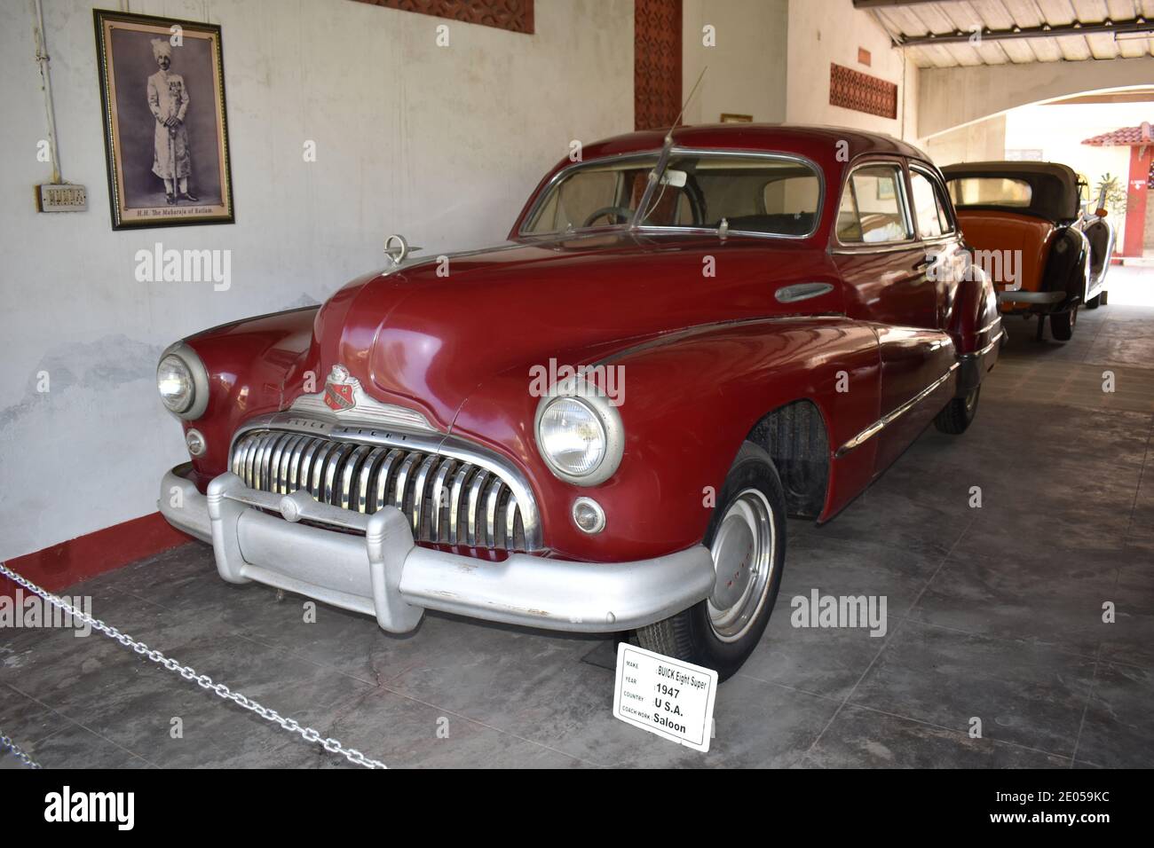 16 Nov 2020, Auto World Vintage Car Museum. Ahmedabad, Gujarat, India. BUICK EIGHT SUPER, YEAR 1947, U.S.A, SALOON Stock Photo