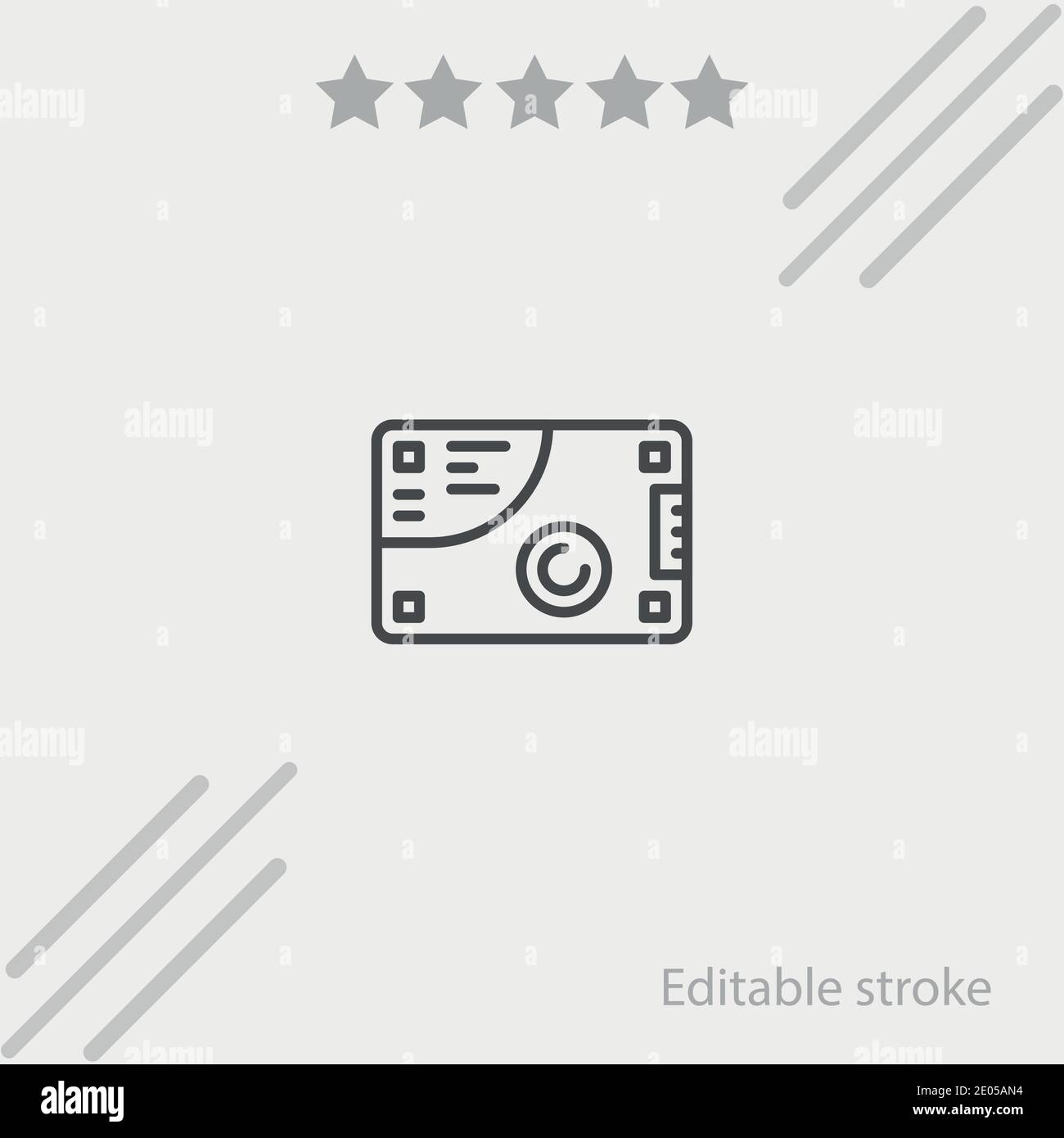 ssd vector icon modern simple vector illustration Stock Vector