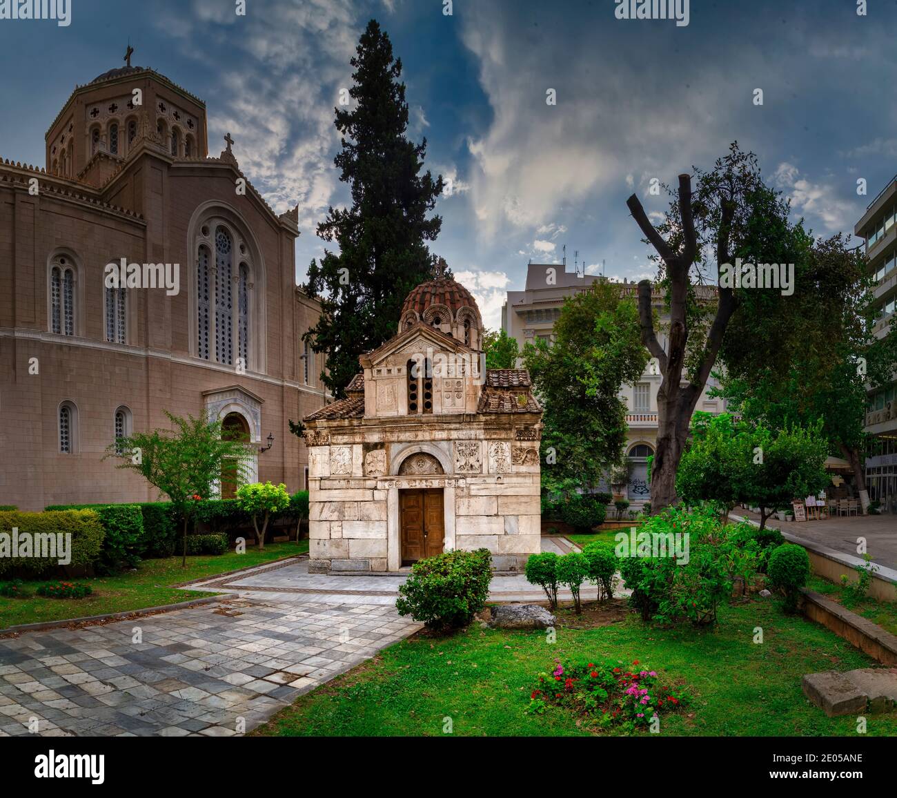 Church of Panaghia Kapnikarea, Athens Stock Photo