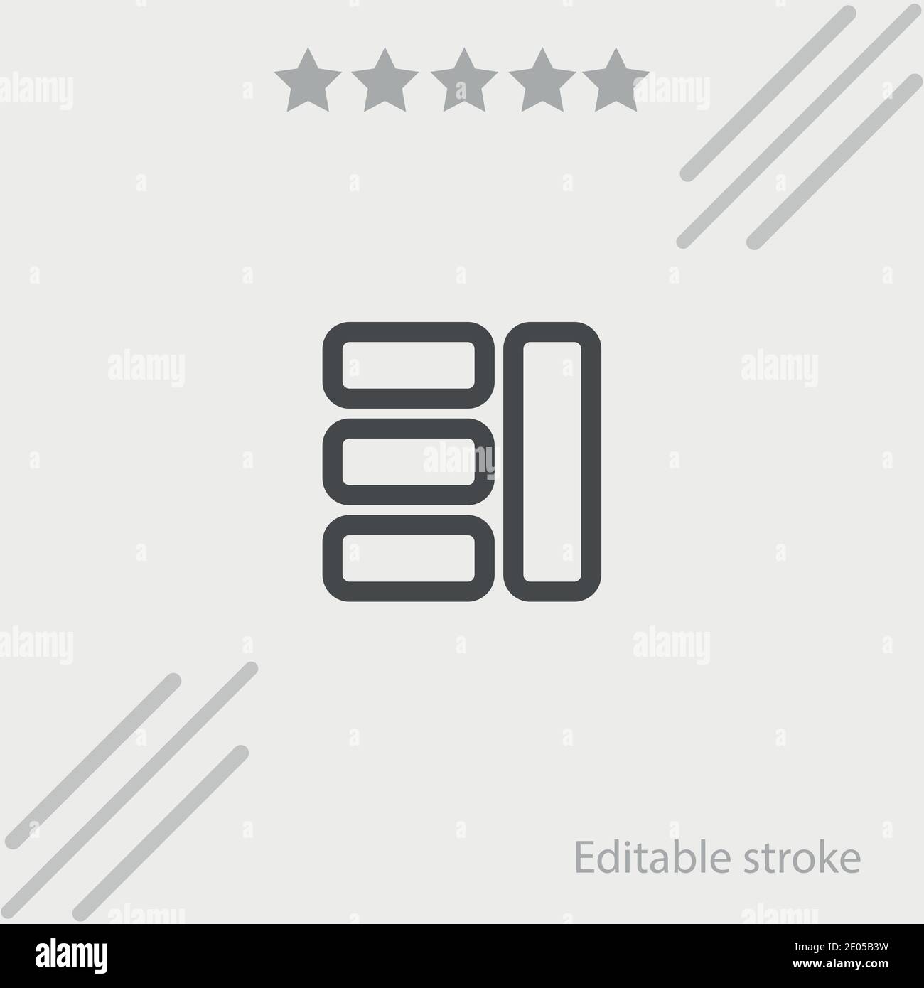 webpage organization outlined button of interface vector icon modern simple vector illustration Stock Vector