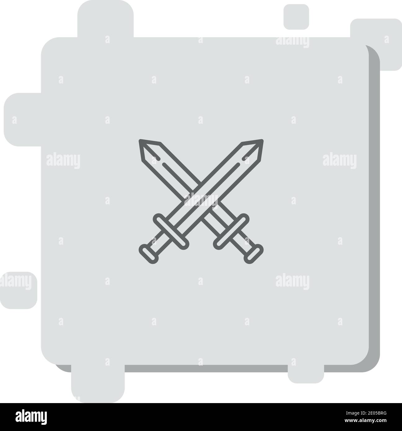medieval vector icon modern simple vector illustration Stock Vector