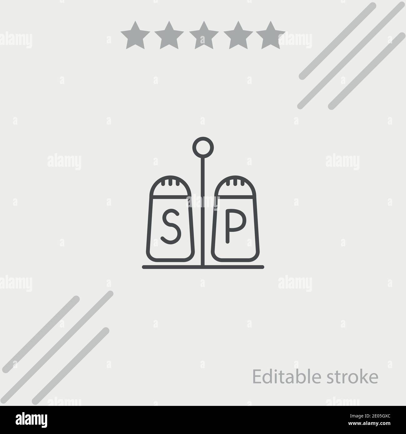 salt and pepper vector icon modern simple vector illustration Stock ...