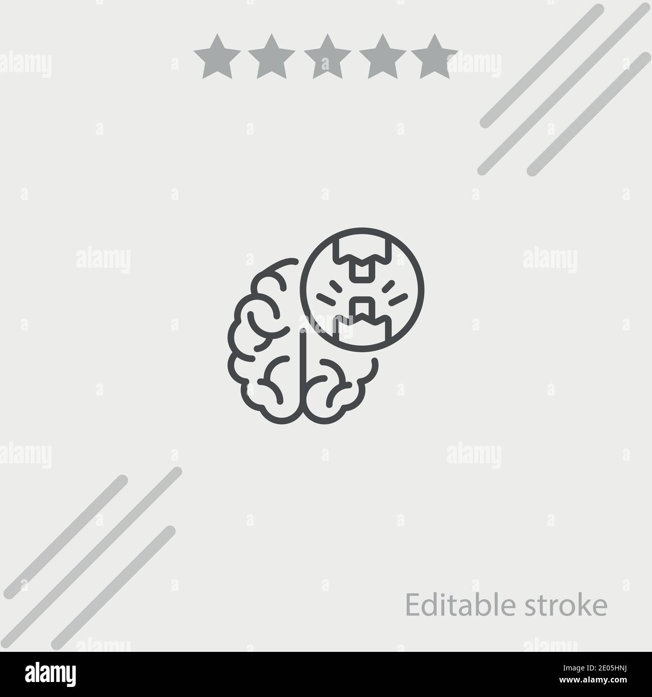 brain vector icon modern simple vector illustration Stock Vector Image ...
